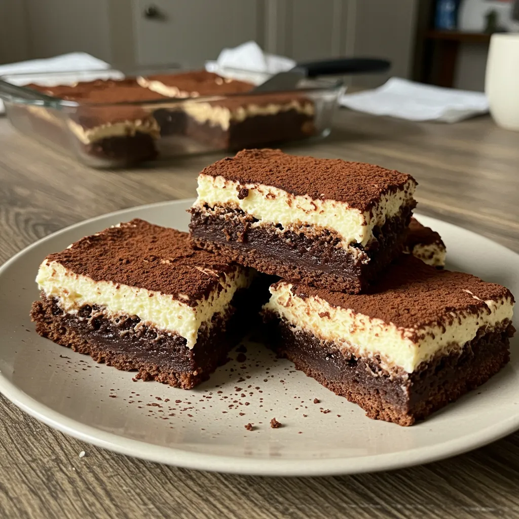 Tiramisu Brownies: Ultimate Fudgy Coffee-Infused Dessert Perfection - tertiary view